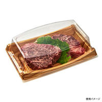 中央化学 刺身容器 CF 船 20 木理BR 身L 243899 1ケース(800個(25個×（直送品）