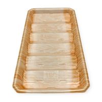 中央化学 発泡トレー DAT 27-15 木肌OR 391433 1ケース(600個(50個×12))（直送品）