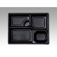 中央化学 仕出し弁当容器 HS 仕切-34 黒ME 共付 172114 1ケース(300個(20個×15))（直送品）