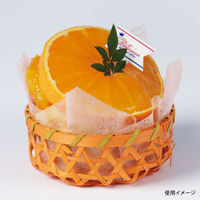石渡 ケーキトレー 竹丸 橙 58220 1ケース(400個)（直送品）