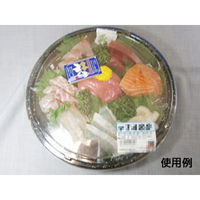 中央化学 寿司桶 HS 丸桶 20 黒金箔-BK 身 346353 1袋(10個)（直送品）