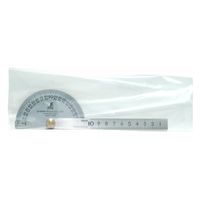 シンワ測定 プロトラクター No.182 シルバーφ90 竿目盛10cm 針付 62901 1個（直送品）