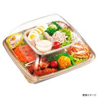 中央化学 オードブル容器 DX デリデコ K27-5 G-BK 275925 1ケース(360個(20個×18))（直送品）