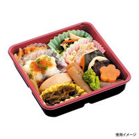 中央化学 弁当容器 CT 2段幕の内 上 赤-BK 身 10967 1ケース(600個(50個×12))（直送品）