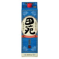 田苑 芋焼酎 黒麹 瑠璃ラベル 25度 1.8L パック 6本 田苑酒造