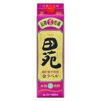 田苑 芋焼酎 金ラベル 25度 1.8L パック 6本 樽貯蔵 田苑酒造