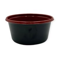 中央化学 スープ容器 HS カップ 90-160 R-BK 身 85811 1袋(50個)（直送品）