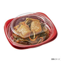 中央化学 軽食容器 CT 菜こまち 125 赤-BK 身 351411 1袋(50個)（直送品）