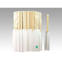 マスキ 割箸 袋入箸 竹天削24cm白無地ハカマ 1999540 1袋(100個)（直送品）