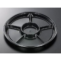 中央化学 オードブル容器 HS PD 丸32-6 BK 身 84269 1ケース(200個(10個×20))（直送品）