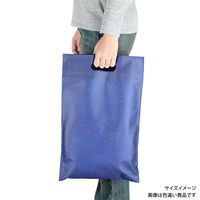 廣川 エコバッグ 不織布バッグ 小判抜き 黒 100543 1ケース(500個(1個×500))（直送品）