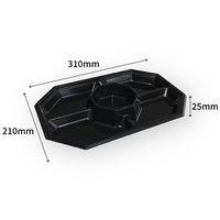 中央化学 オードブル容器 HS PD 31-5 BK 105189 1袋(20個)（直送品）