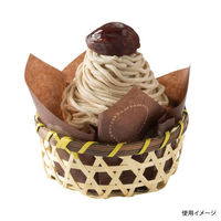 石渡 ケーキトレー 竹丸 薄黄 58219 1ケース(400個)（直送品）