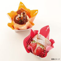 福重 フィルムシート ケーキシート ツール柄赤オレンジベタ バラ出荷 R-80-O 1袋(1000個)（直送品）