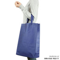 廣川 エコバッグ 不織布マチ付きイベントバッグ 黒 111747 1ケース(200個(1個×200))（直送品）