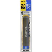 TJMデザイン すみつけ替芯(2.0mm) 硬質青 S20S-BLU 1箱(6本入)