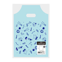 【ポリ手提げ袋】シモジマ 手抜きポリ袋 ハンディバッグ3S ワンダーサーカス 青色 1袋（100枚入）