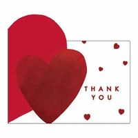 グリーティングライフ サンキューポップアップカード ハート LY-34 1個