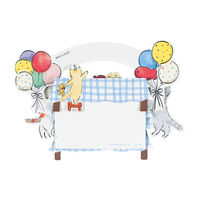 グリーティングライフ バースデーテーブルカード キャット KE-34 1個