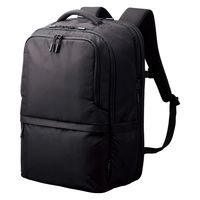 ビジネスバッグ リュック 大容量 気室拡張機能 27L 撥水加工 15.6インチノートPC ブラック BM-BPEPBK エレコム 1個（直送品）