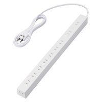 エレコム 電源タップ/2ピン式/10口/2m/磁石付/脚パーツ付/ホワイト ECT-2620WH 1個（直送品）