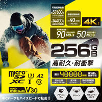 マイクロSDカード microSDXC 256GB Class10 高耐久モデル MF-HMS256GU13V3 エレコム 1個（直送品）