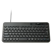 有線 キーボード メンブレン テンキーレス コンパクト 抗菌 ブラック TK-CM10UMKBK エレコム 1個（直送品）