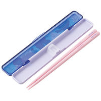 ABC3AG 抗菌 音のならない箸・箸箱セット 箸18cm 【リトルツインスターズ 夜空とネムリン】 599040-ABC3AG 1個（直送品）