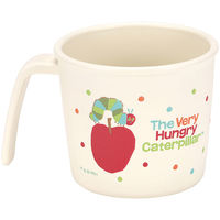 スケーター 抗菌電子レンジ・食洗機対応ハンドル付コップ 【はらぺこあおむし】 627378-XP21AG 1個