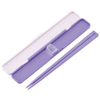 スケーター ABC3AG 抗菌 音のならない箸・箸箱セット 箸18cm 【クロミ フラワーリース】 656026-ABC3AG 1個