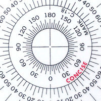 TTC 全円分度器 直径25cm C-25 1個