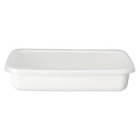 野田琺瑯 レクタングル浅型Sシール蓋付 65306 1セット(3個)