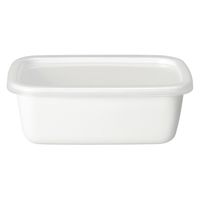 野田琺瑯 レクタングル 深型S シール蓋付き WRF-S 1セット（3個）