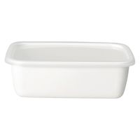 野田琺瑯 レクタングル 深型M シール蓋付き WRF-M 1セット（3個）