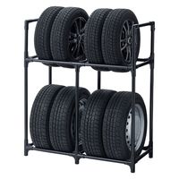 アイリスオーヤマ ワイドタイヤラック ブラック WT-1048 1台