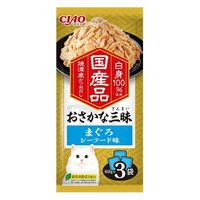 いなば CIAO チャオ おさかな三昧まぐろ シーフード味国産（60g×3袋）1セット（1袋×3）キャットフード パウチ