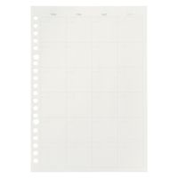 無印良品 リフィルノート リフィル フリースケジュール A5　20穴 30枚 1セット（1袋（30枚入）×3） 良品計画