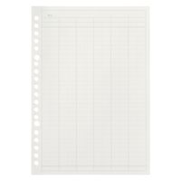 無印良品 リフィルノート リフィル 家計簿 A5　20穴 30枚 1セット（1袋（30枚入）×3） 良品計画