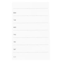 無印良品 フリースケジュール付箋紙 ウイークリー 13枚 1セット（1袋（13枚）×4） 良品計画