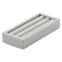 無印良品 ベロア内箱仕切リング用 ネックレス・ピアススタンド用 約幅5×奥行12×高さ2cm 1セット（1個×10） 良品計画