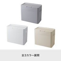 Like-it（ライクイット） フタ付きゴミ箱 シールズ 9.5L グレー 密閉ダストボックス 日本製 1個 スリム キッチン