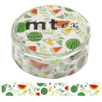 カモ井加工紙 マスキングテープ mt ex すいか 幅15mm 5巻
