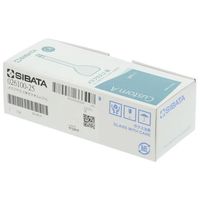 柴田科学 メスフラスコ(全量フラスコ・カスタムA) 茶 25mL 中国語版校正証明書付 026100-25 1個 1-8659-04-57（直送品）