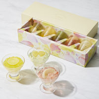 〈ラ・メゾン白金〉2層のフルーツゼリー5コ 1箱 三越伊勢丹 手提げ袋付き 手土産 ギフト 母の日 父の日 お中元