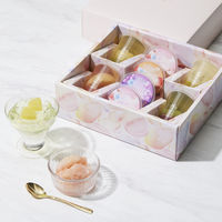 〈ラ・メゾン白金〉2層のフルーツゼリー&凍らすシャーベット8コ 1箱 三越伊勢丹 手提げ袋付き ギフト 母の日 父の日 お中元