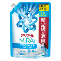 アリエール MiRAi（ミライ） 超濃縮 エリそで・くすみ　超ジャンボ 詰め替え 800g 1箱（8個入） 洗濯洗剤 P＆G