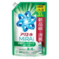 アリエール MiRAi（ミライ） 超濃縮 部屋干し＆スポーツ ウルトラジャンボ 詰め替え 980g 1箱（6個入） 洗濯洗剤 P＆G