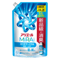 アリエール MiRAi（ミライ） 超濃縮 エリそで・くすみ　ウルトラジャンボ 詰め替え 980g 1箱（6個入） 洗濯洗剤 P＆G