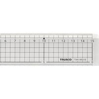 トラスコ中山 TRUSCO アクリル定規 メタルガイド付き 15cm TAK-MG15 1本(1個) 544-3615（直送品）