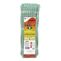 三友産業 カラー作業用ロープ混撚 緑 HRー2902 1セット(4巻)（直送品）